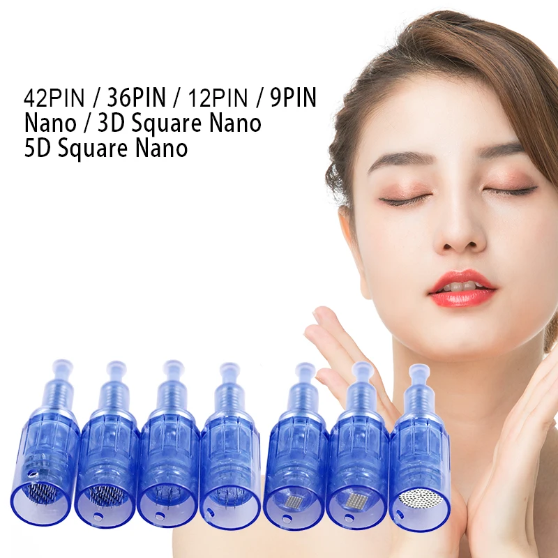 100/50/10 шт. Dr. Ручка Nano MYM иглы-наконечники Microneedling 9/12/36/42/Nano/3D/5D квадратный Nano винт Порты и разъёмы картридж Иглы для татуировки