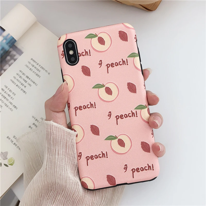 GlamPhoneCase Ретро авокадо персиковый чехол для iPhone X XS Max XR Мягкий силиконовый 7 8 6 6s Plus |