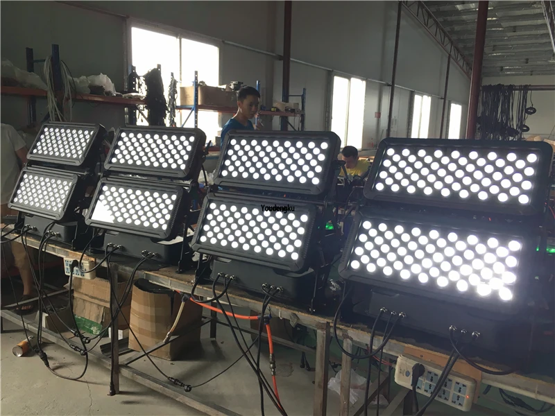 

8 pcs Hight power 120x10w RGBW 4in 1 outdoor pro wash wall Light washer pr 120pcs led city color light 1200w