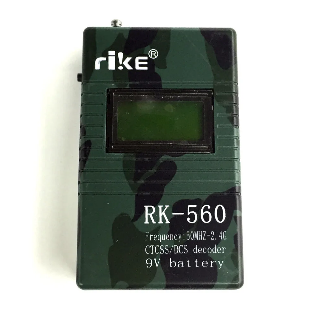 Портативный частотомер Professional RK560 50МГц-2,4ГГц с тестированием радиосигналов DCS CTCSS.