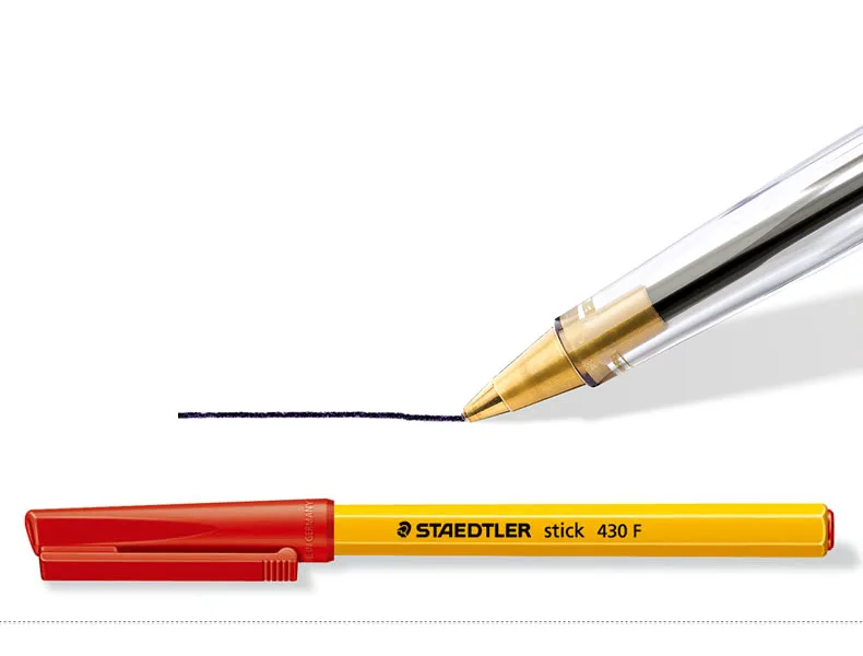 Ручка STAEDTLER 430F/M Canetas шариковые ручки Черный Синий Красный Ручка Студенческая Caneta офисная Lapiceros Creativos Papeleria Y Oficina