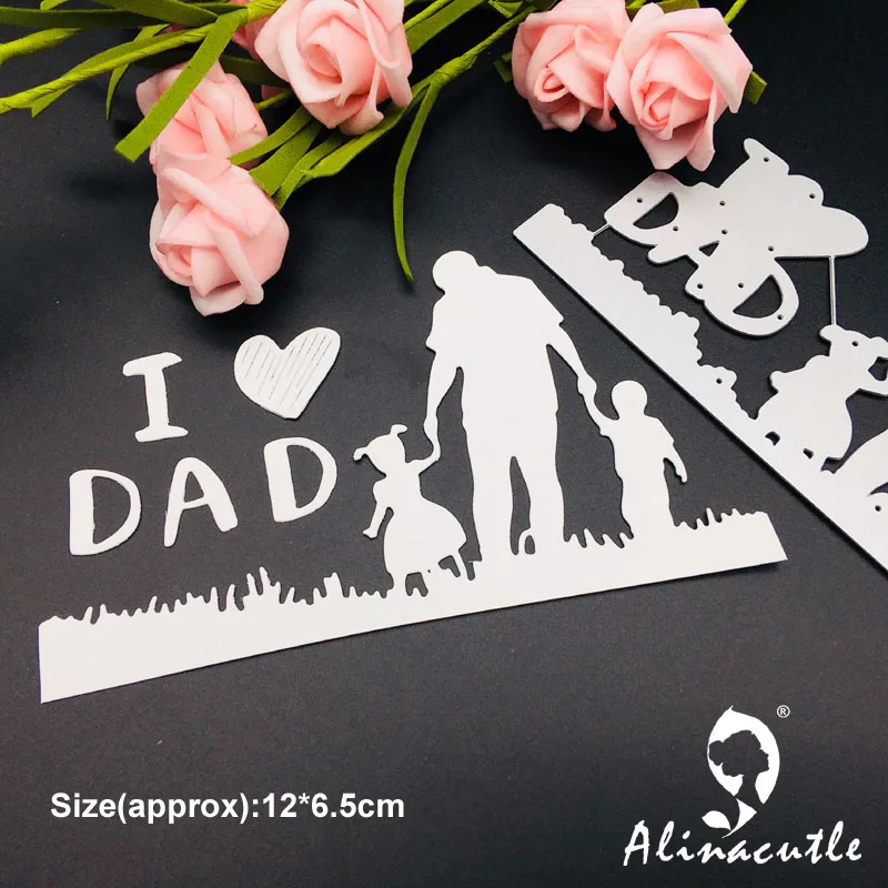 Высечки для резки металла высечки love DAD's day Alinacraft скрапбук Бумага Ремесло альбом