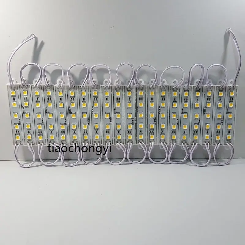 20 шт. светодиодный модуль 5050 SMD 5led Водонепроницаемая IP65 супер яркая подсветка