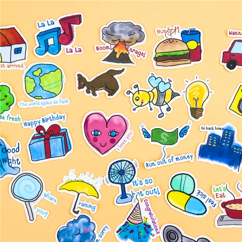 40 шт. креативные наклейки для скрапбукинга/декоративные наклейки/самодельные