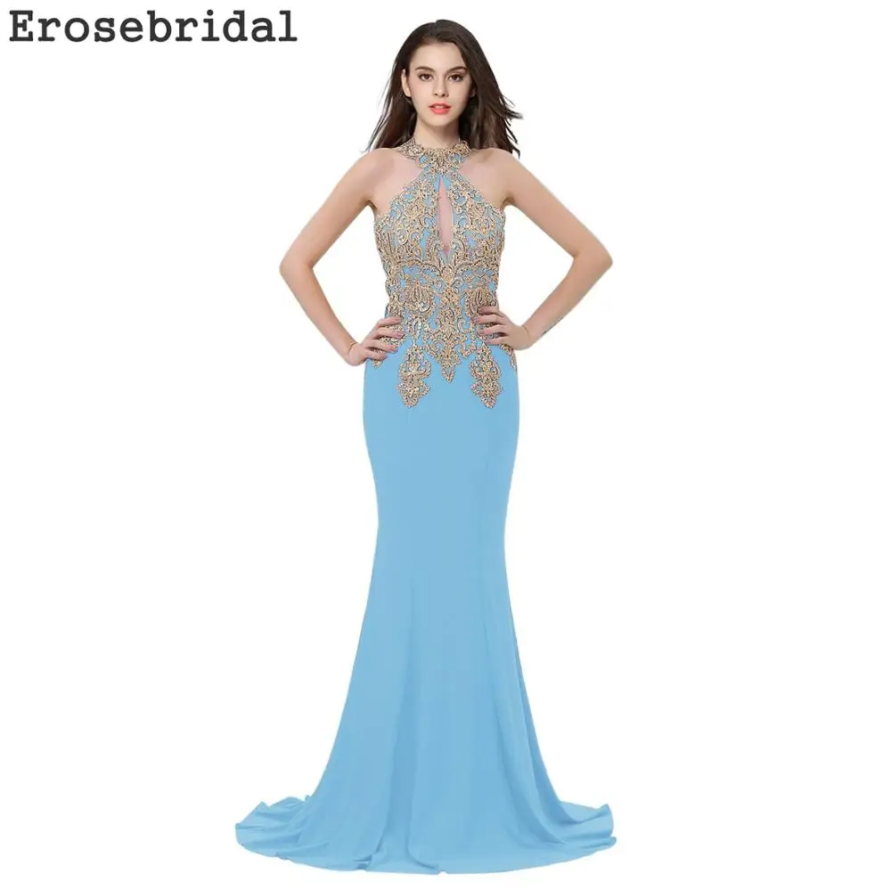 Color 5 Long Вечернее платье длинное Eorsebridal длинное выпускное платье формальное женское платье сексуальное с вырезом Дизайн Русалка vestido de festa ZDH03 - Цвет: Color 5 Long
