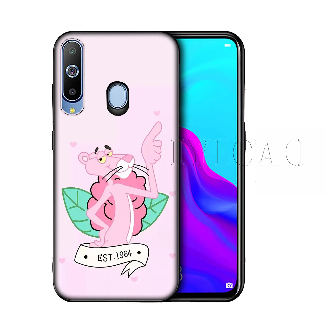 IYICAO Корея Розовая пантера силиконовый мягкий чехол для Samsung Galaxy A10 A30 A40 A50 A70 M10 M20 M30