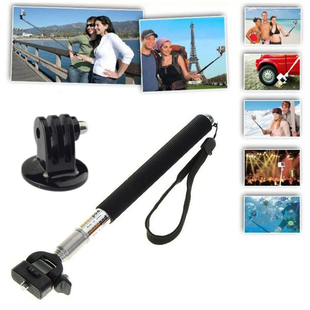 Выдвижная селфи палка ручной пало Перш монопод для Gopro Hero 7 6 5 4 Xiaomi Yi к Sjcam действие