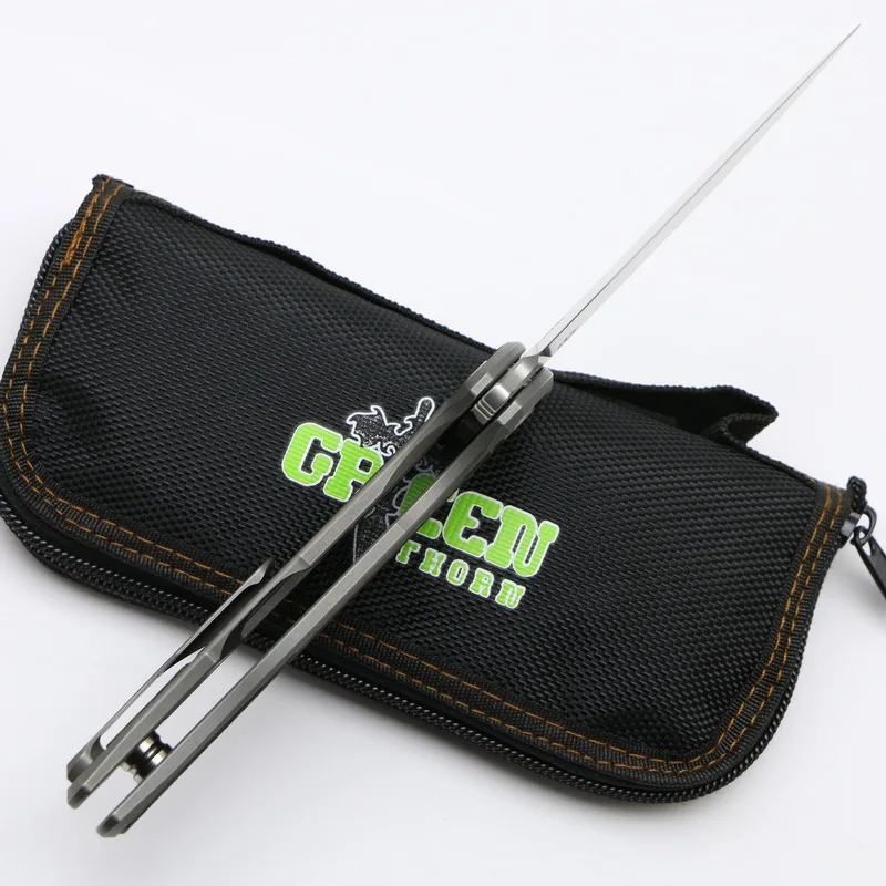 Green Thorn F95 Флиппер складной нож m390 стали titanium CF для кемпинга охоты карман отдыха на