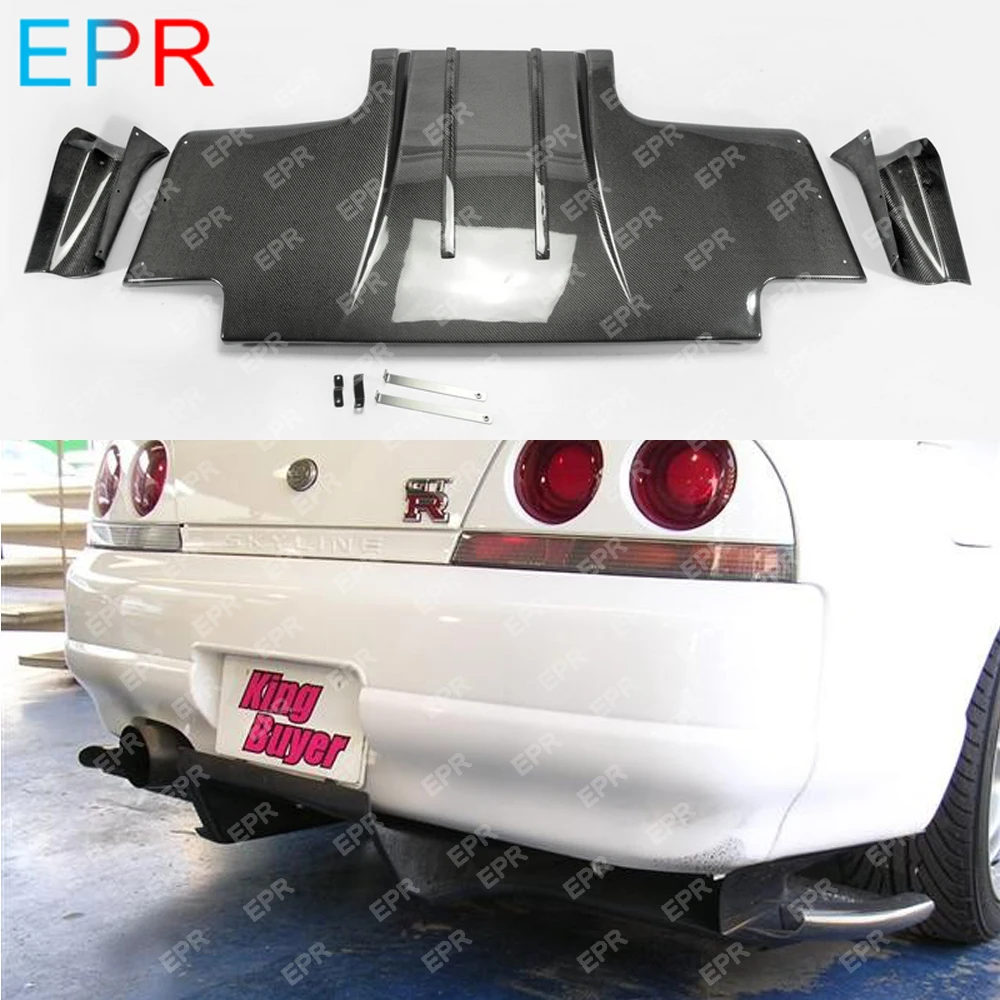 Для Nissan Skyline R33 углеродное волокно Топ секретный Тип 2 задний диффузор с