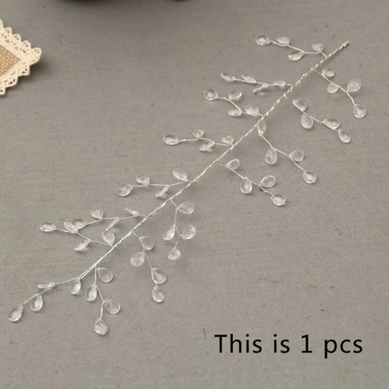1 шт. DIY ленты капельки воды 15 вилок акриловая железная проволока аксессуары для