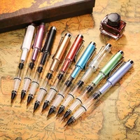 metal color calligraphy pen soft hair writing brush watercolor ink painting drawing fountain pen school office supply stationery