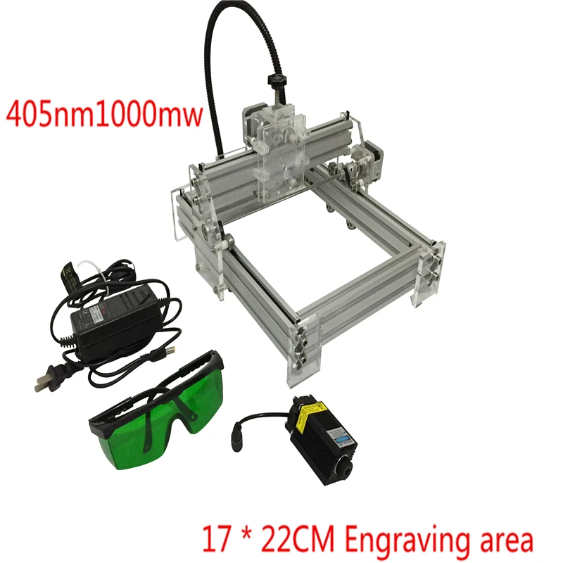 1000 мВт Лазерная гравировка игрушка класс DIY настольный МИКРО лазерный