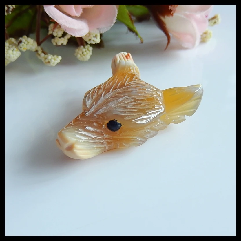 Резные полу-драгоценные камни ювелирные изделия аксессуары желтый кварц