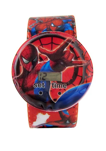 Free shipping New Lot 10 pcs spider-man PVC Children Cartoon Clap watch Digital watches | Наручные часы