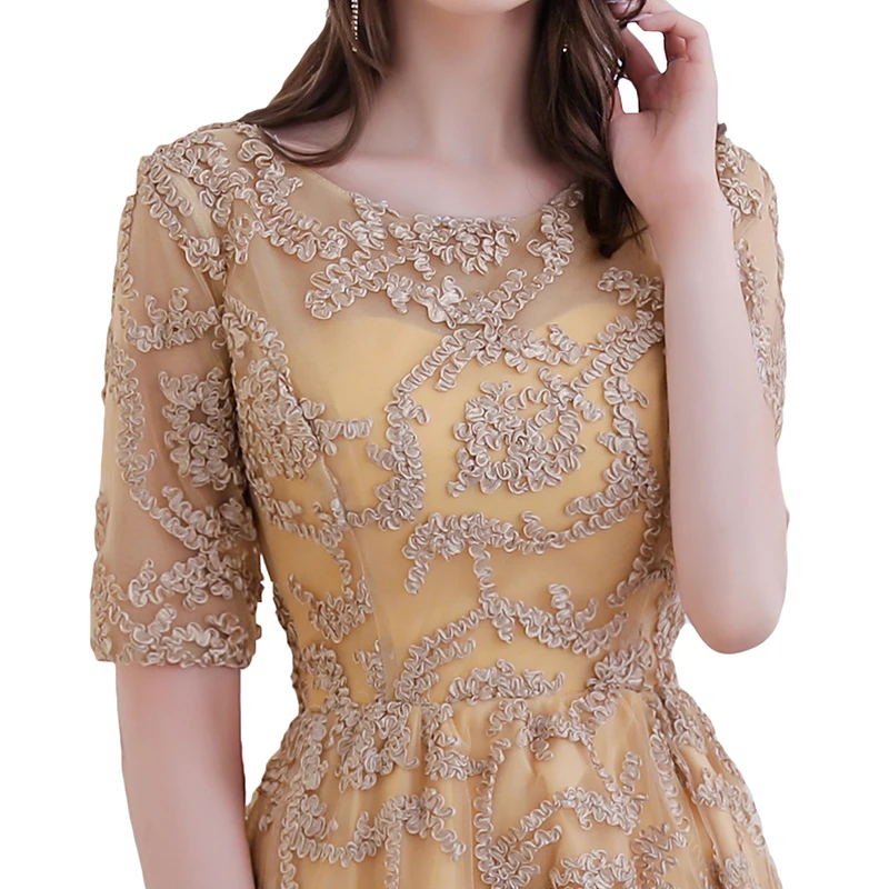 Новое поступление Элегантное коктейльное мини платье с рукавом до локтя