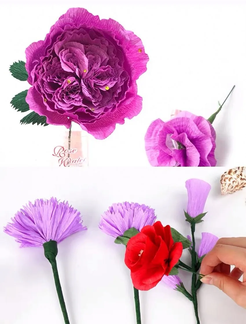 Бесплатная доставка распродажа однотонная креповая бумага Цветочная оберточная