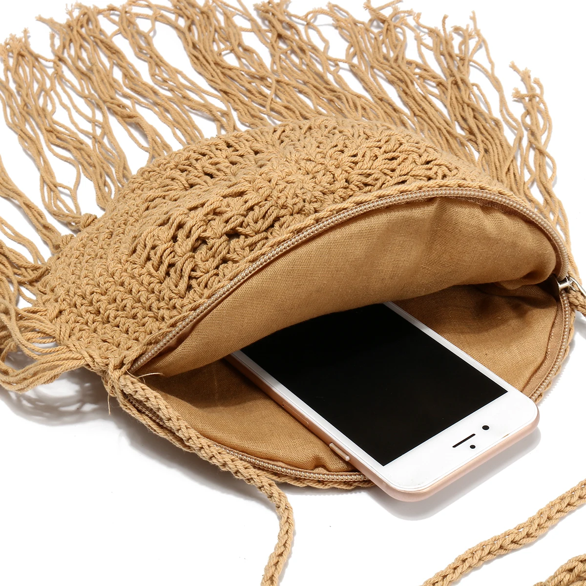 Женская Соломенная Сумка Osmond пляжная сумка из ротанга плетеная с бахромой ручная