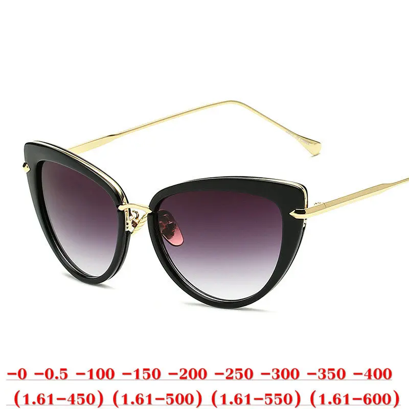 Женские солнцезащитные очки для близорукости MINCL по рецепту серые линзы-0 50 до-6 00