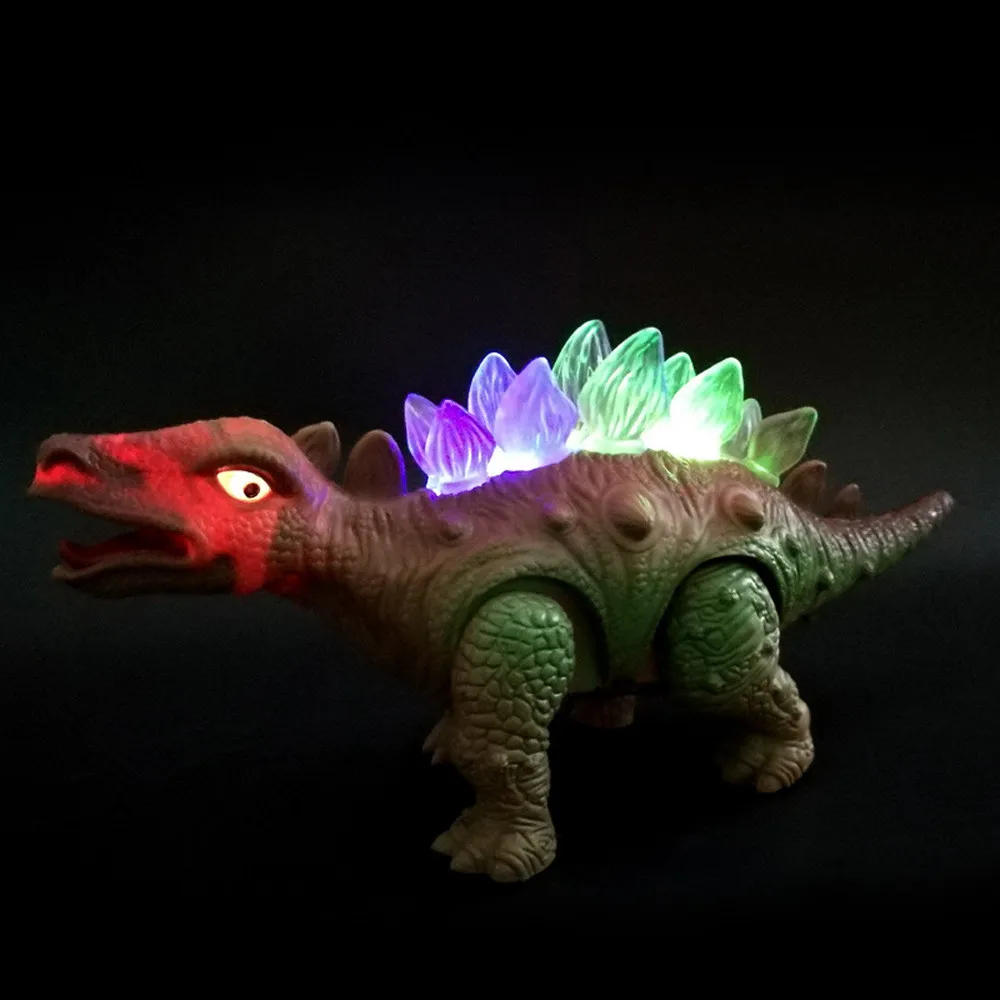 HIINST Dinosaur Electronic Walking Robot Roaring Interactive Toy Lights Sounds Real Movement Can Walk Forward And Roar JAN18