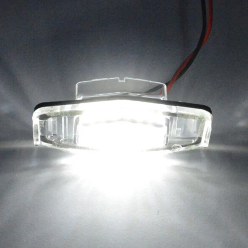 2 шт. 12 В подсветка номерного знака автомобиля Белый 18SMD светодиодный для Accord Civic