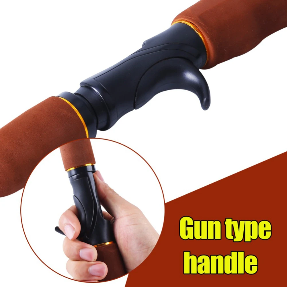 1.6M Brown Carbon Fiber Ice Fishing Rod Telescopic Spinning Casting Winter Pole Portable Tackle | Спорт и развлечения