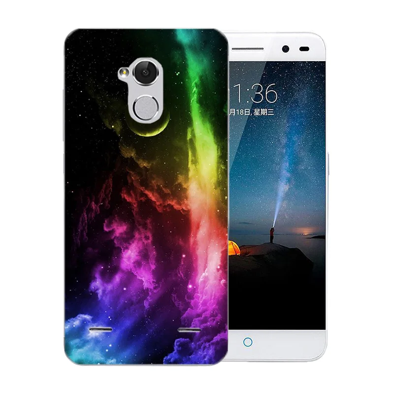 Чехлы для ZTE Blade V7 Lite прозрачный мягкий силиконовый чехол Grimace с рисунком чехлы 5 0