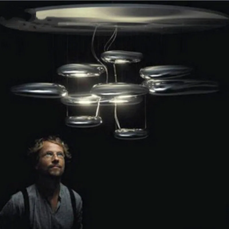 Постмодерн Круглый гостиной покрытие креативный жидкий ртутный космический