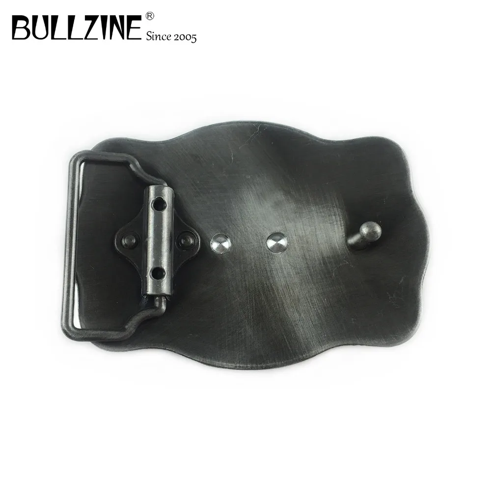 Мужской ремень с пряжкой из цинкового сплава Bullzine, с золотым и Оловянным покрытием, FP-03704, подходит для ремня шириной 4 см