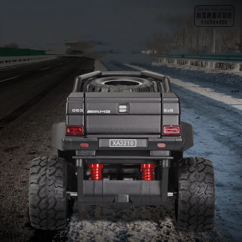 1:32 6WD литой металл G63 внедорожник модель автомобиля SUV транспортные средства G 63 6X6 колеса детские игрушки для детей не RC