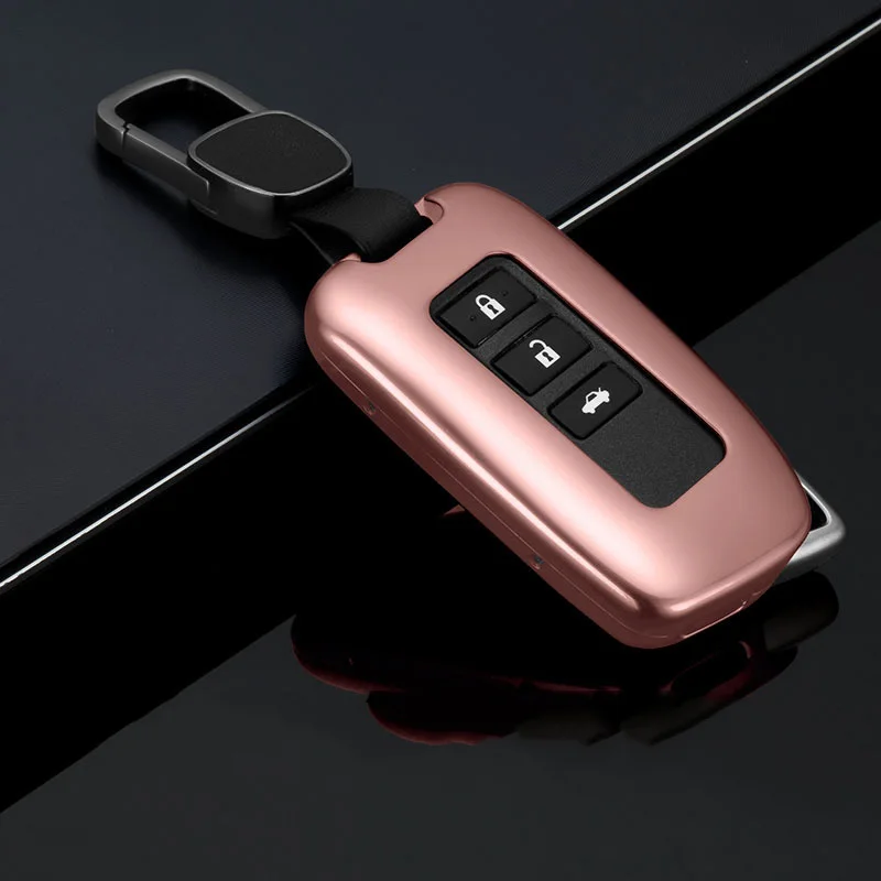 1 шт. чехол для автомобильного ключа RKAC из алюминиевого сплава с ремнем ключей