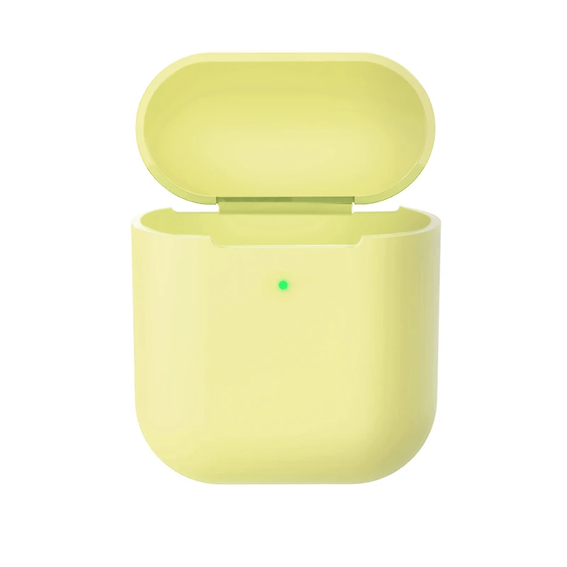 Yellow Силиконовый чехол s для Airpods 2nd роскошный защитный беспроводной Чехол для наушников для Apple airpods2 Air pods 2 противоударный чехол - Color: Yellow