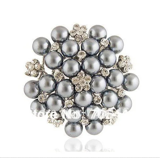 Блестящие Серебряные Цвет крем с искусственным жемчугом и украшенные стразами