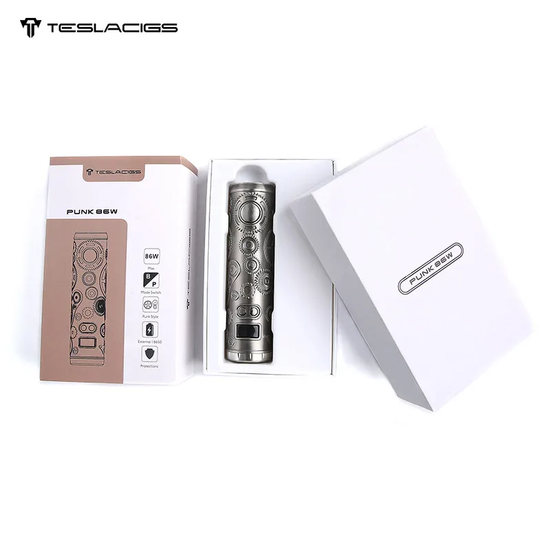 Оригинальный мод Tesla Punk 86 Вт механический Teslacigs Max питание от аккумулятора 18650