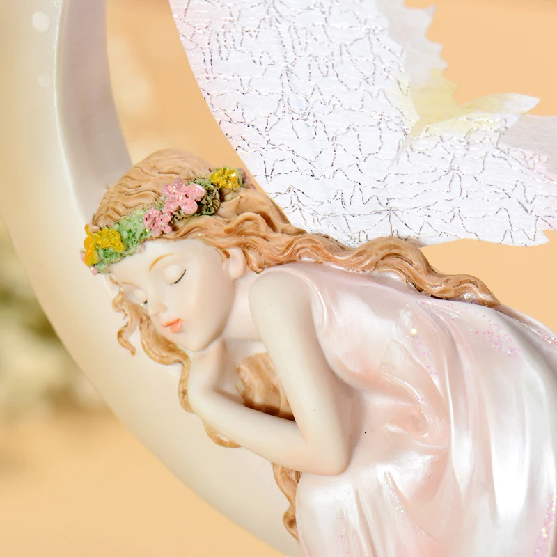 Ангел Фея Спящий свадебные украшения ангелы Подарки Смола Украшение дома