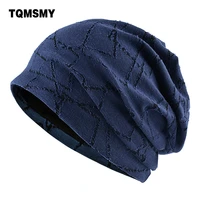 tqmsmy casual bone spring cotton hats for women soft and thin skullies double layer men beanies turban hat gorros