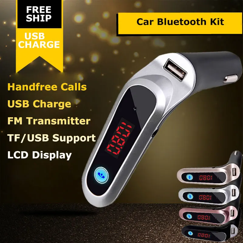 4 в 1 Беспроводные Hands Free Bluetooth Fm передатчик Модулятор Автомобильный Комплект Mp3