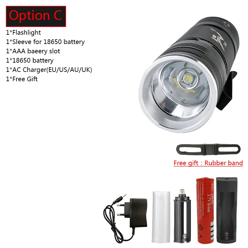 Option C Litwod Z20D84 светодиодный светильник-вспышка для дайвинга 4000лм XM-T6 подводный светильник-вспышка s водонепроницаемый портативный фонарь светильник s светильник для дайвинга фонарь - Emitting Color: Option C