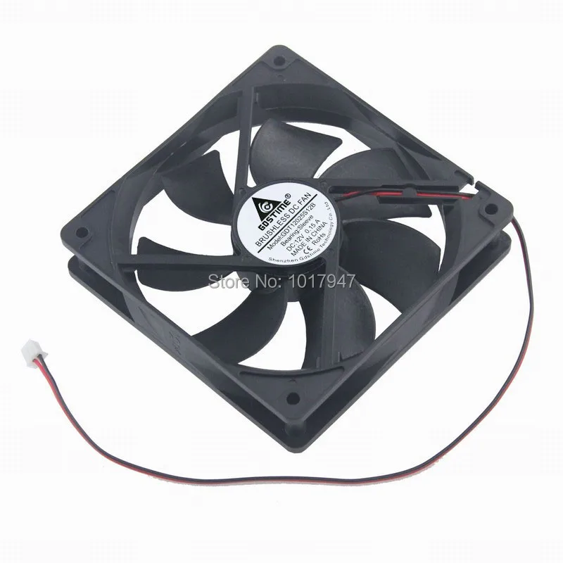 1 шт. Gdstime 120 мм 2Pin 12025 DC 12 В 12 см 120*120*25 бесщеточный промышленный вентилятор охлаждения