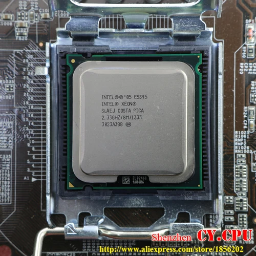 INTEL Ксеон E5345 2 33 ГГц/8 м/1333 МГц/Процессор равен LGA775 Core Quad Q8200 Процессор работает на