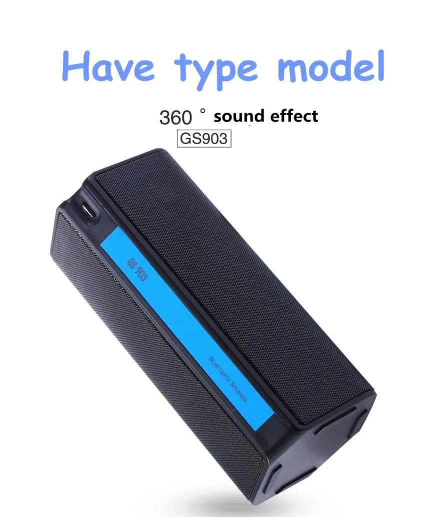 Открытый Беспроводной Водонепроницаемый Портативный Bluetooth Динамик сабвуфер