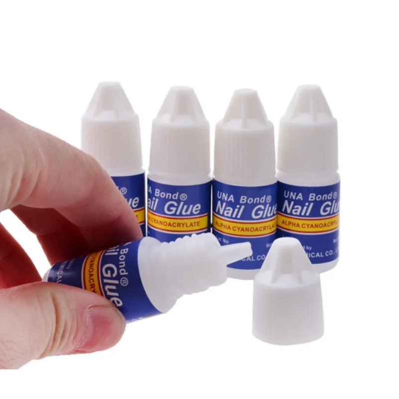 Лампа для гель лака Гель лак Блеск Акриловые стразы украшения с ногтей UV GEL Типсы синева 5x3 г клей быстро сохнет накладные маникюр Клей JH174
