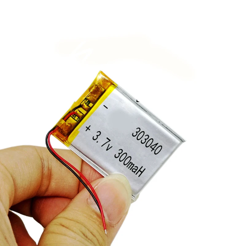 Литий-полимерная аккумуляторная батарея 3 7 В 300 мАч для Bluetooth колонок mp3-ридер 303040 1