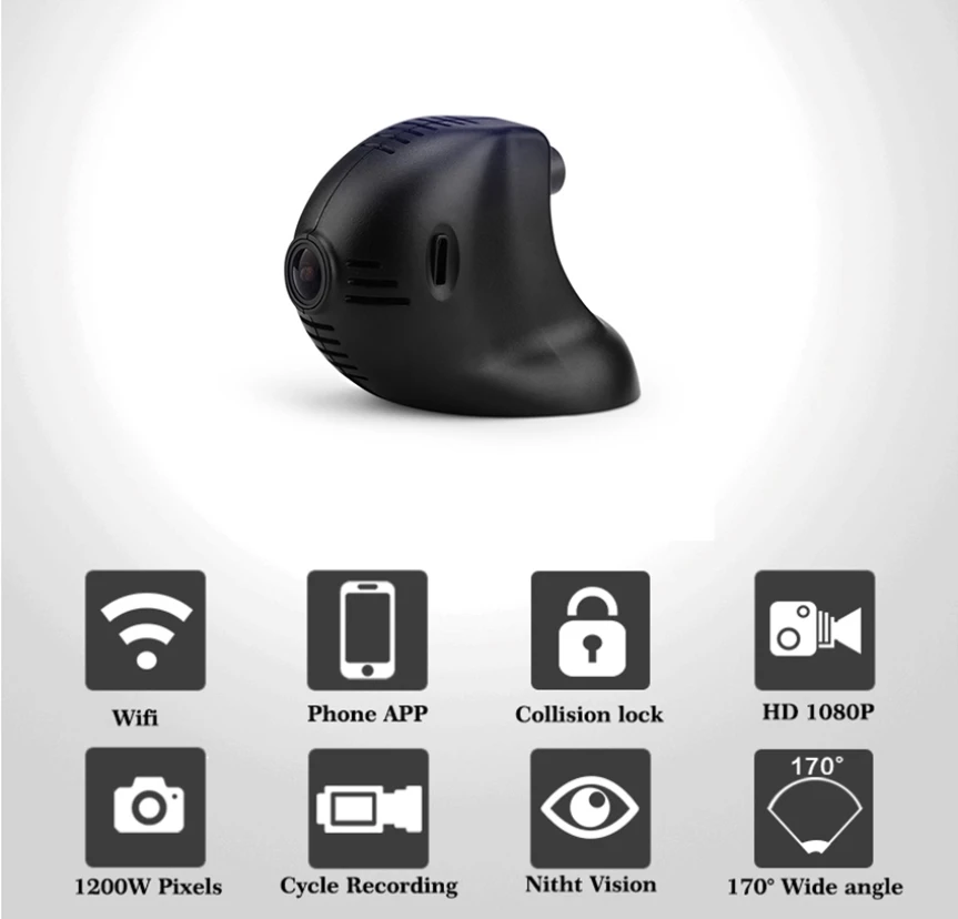 Видеорегистратор YESSUN для BMW Mini Cooper 2012 2013 управление через приложение Wi-Fi |