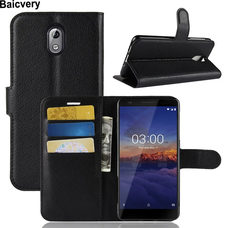 Стильный чехол-кошелек для Nokia 3 1 Nokia3 2018 задняя крышка Coque Fundas Flip Cover | Мобильные