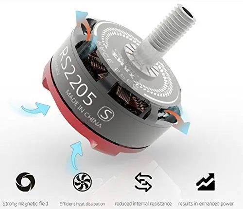 EMAX RS2205S 2300KV 2600KV бесщеточный двигатель для FPV гоночного квадрокоптера