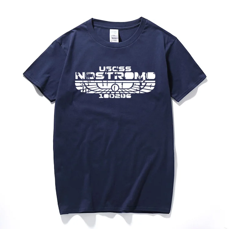 

Men's U.S.C.S.S. Nostromo T-Shirt Alien Banter Funny Movie t shirt tops Casual Cotton short sleeve tshirt camisetas hombre