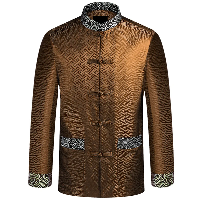 Мужская куртка с воротником стойкой Размеры M L XL XXL XXXL|chinese traditional men|brand jacketjacket brand |