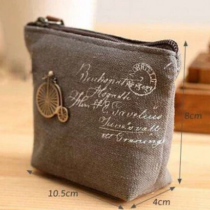 Винтажный Классический женский и мужской холщовый кошелек отличного качества на