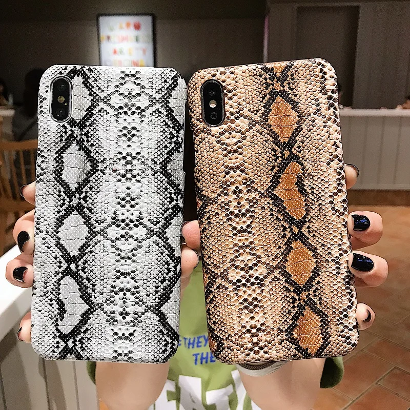 Чехол из искусственной кожи для iPhone11 11pro max 7 8 Plus X XS Max XR gg чехлы змеиной iPhone 12MINI 12