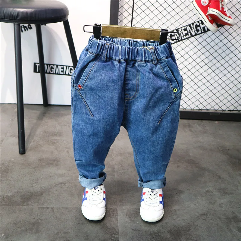 

Children's Jeans Fashion New Spring Baby Boys Casual Denim Pants Kids Girls Cowboy Pants Toddler Boys Trousers Boys Pants 2-7Y